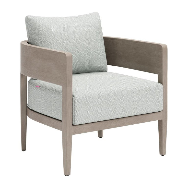 HomeRoots 29 Inch Upholstered Aluminum Frame Accent Chair for Modern Living Spaces 759144