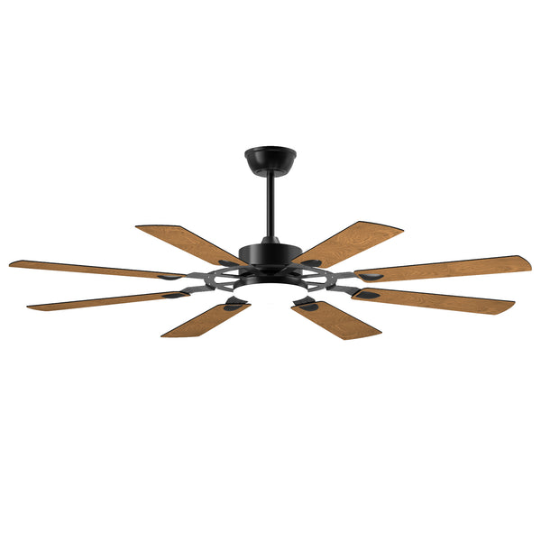 English Elm 52 52 Inch Ceiling Fan with Lights Remote, 8 Plywood Blades, Quiet 6-Speed DC Motor, Reversible LED W1340P346387