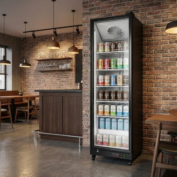 76 Inch Stainless Steel Beverage Fridge Single Zone Cooler for Kitchen or Bar