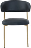 Lupita Black Vegan Leather Dining Chair 759Black-C Meridian Furniture