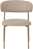 Lupita Taupe Vegan Leather Dining Chair 759Taupe-C Meridian Furniture