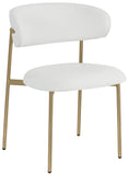 Lupita White Vegan Leather Dining Chair 759White-C Meridian Furniture