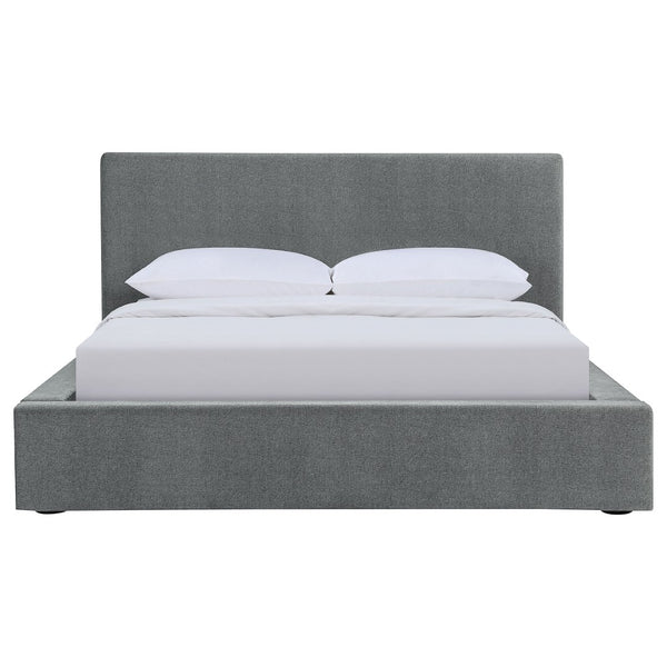 English Elm Weselyn Graphite Upholstered Platform Bed – Sleek, Modern Design With Padded Comfort & Easy Setup B062S00985-GIGA