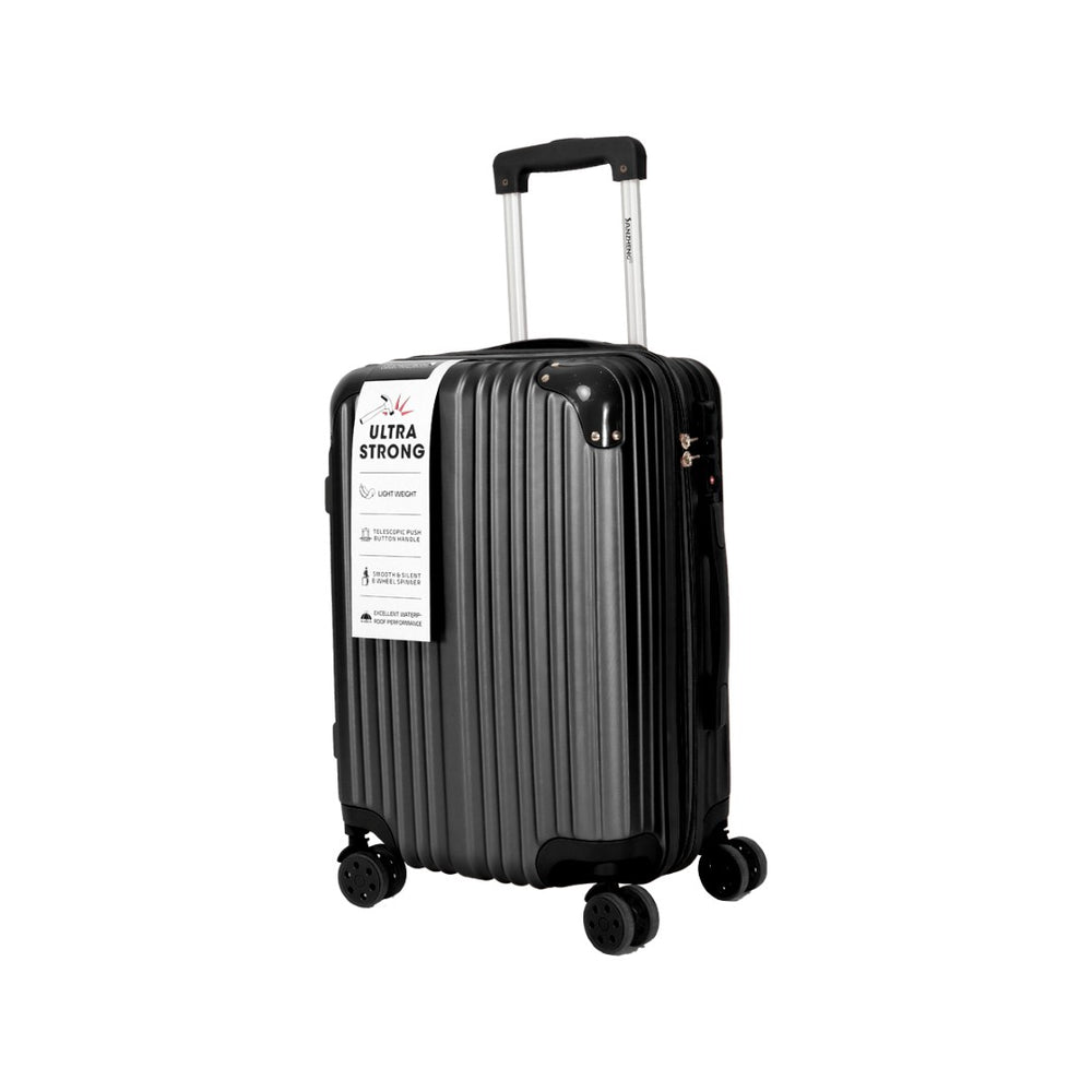 English Elm 4-piece Abs Hard Shell Luggage Set with Swivel Wheels Carry on and Checked Travel T3292P345660
