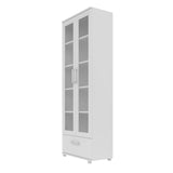 Manhattan Comfort Serra 1.0 Mid-Century Modern Bookcase White 75AMC6