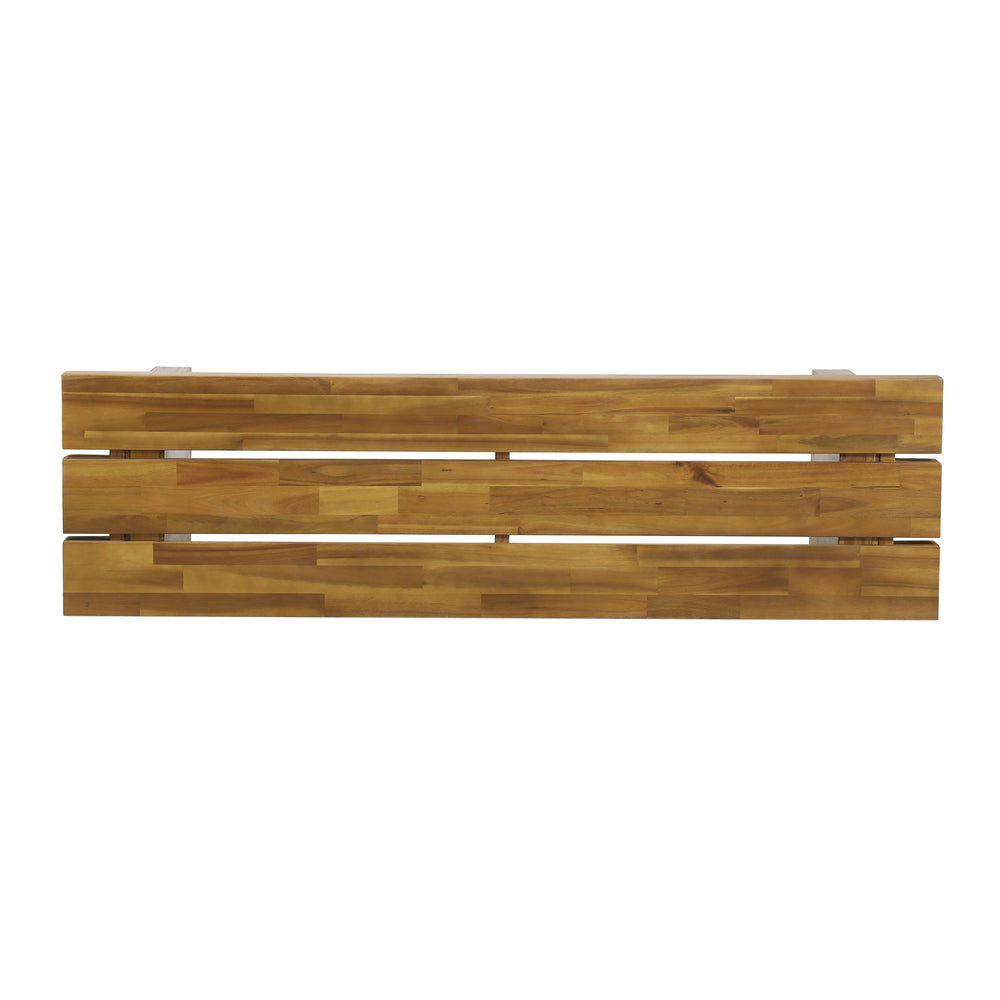 English Elm Christopher Knight Home® - NAHANNI Bench - Natural Acacia Wood Rustic Outdoor Slat Design, Durable 57" Wide Seating Charm 65663.00