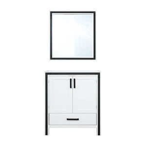 English Elm White Bath Vanity Set With Mirror - 30" W X 22" D, Classic Design & Ample Storage For Bathrooms B2731S00536-GIGA