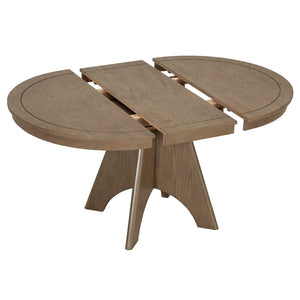 English Elm Trexm Rustic Farmhouse Extendable Dining Table Oak Veneer Drop Leaf Seats Six Espresso N715P399861P