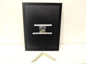 English Elm 18x24 Solid Wood Picture Frame with Replaceable Canvas, Acrylic Glass, Sturdy Backboard for Elegant Wall Decor White T3976P383243