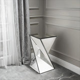 Christopher Knight Home® - Noble House - Amiel Geometrical Mirrored Side Table