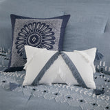 Reva Global Inspired Cotton Oblong Pillow with tassels