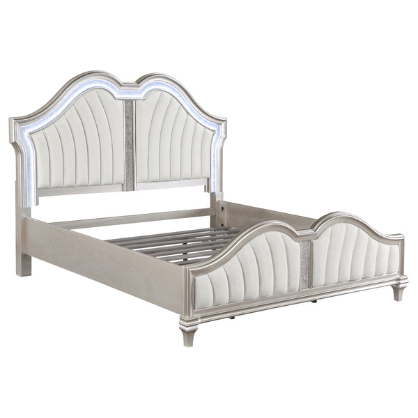 English Elm Katerina Glamorous 5-Piece Eastern King Platform Bedroom Set With Built-In Led & Usb Charging B062S01185