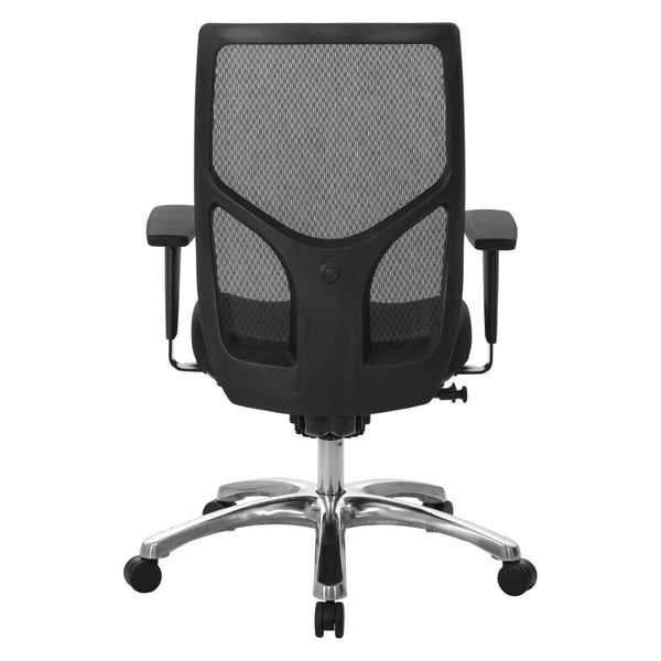 OSP Home Furnishings Progrid Ergonomic Drafting Chair with Breathable Mesh and Adjustable Lumbar Back Support 99653-30
