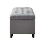 Madison Park Shandra Modern/Contemporary Tufted Top Soft Close Storage Bench FPF18-0487 Grey