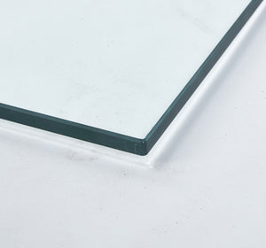 English Elm Tempered Clear Glass Table Top Rectangular 60x90cm Durable Transparent Surface W234P285153