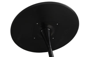 English Elm Round Round Dining Table 31.5" Black Tulip Design Modern Pedestal Table for Small Spaces, Seats 2-4 W2720P204035