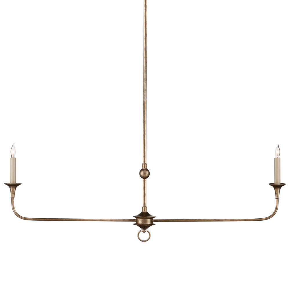 Nottaway Bronze Linear Chandelier - Elegant Pyrite Finish, Perfect for Kitchen Islands & Bars!
