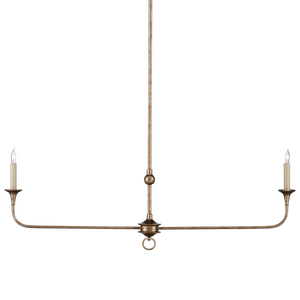 Nottaway Bronze Linear Chandelier - Elegant Pyrite Finish, Perfect for Kitchen Islands & Bars!