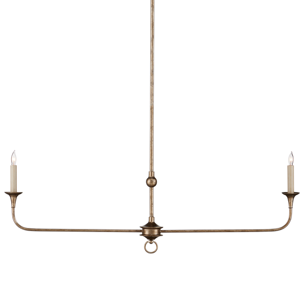 Nottaway Bronze Linear Chandelier - Elegant Pyrite Finish, Perfect for Kitchen Islands & Bars!
