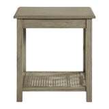 OSP Home Furnishings Cambridge Side Table Bone Finish