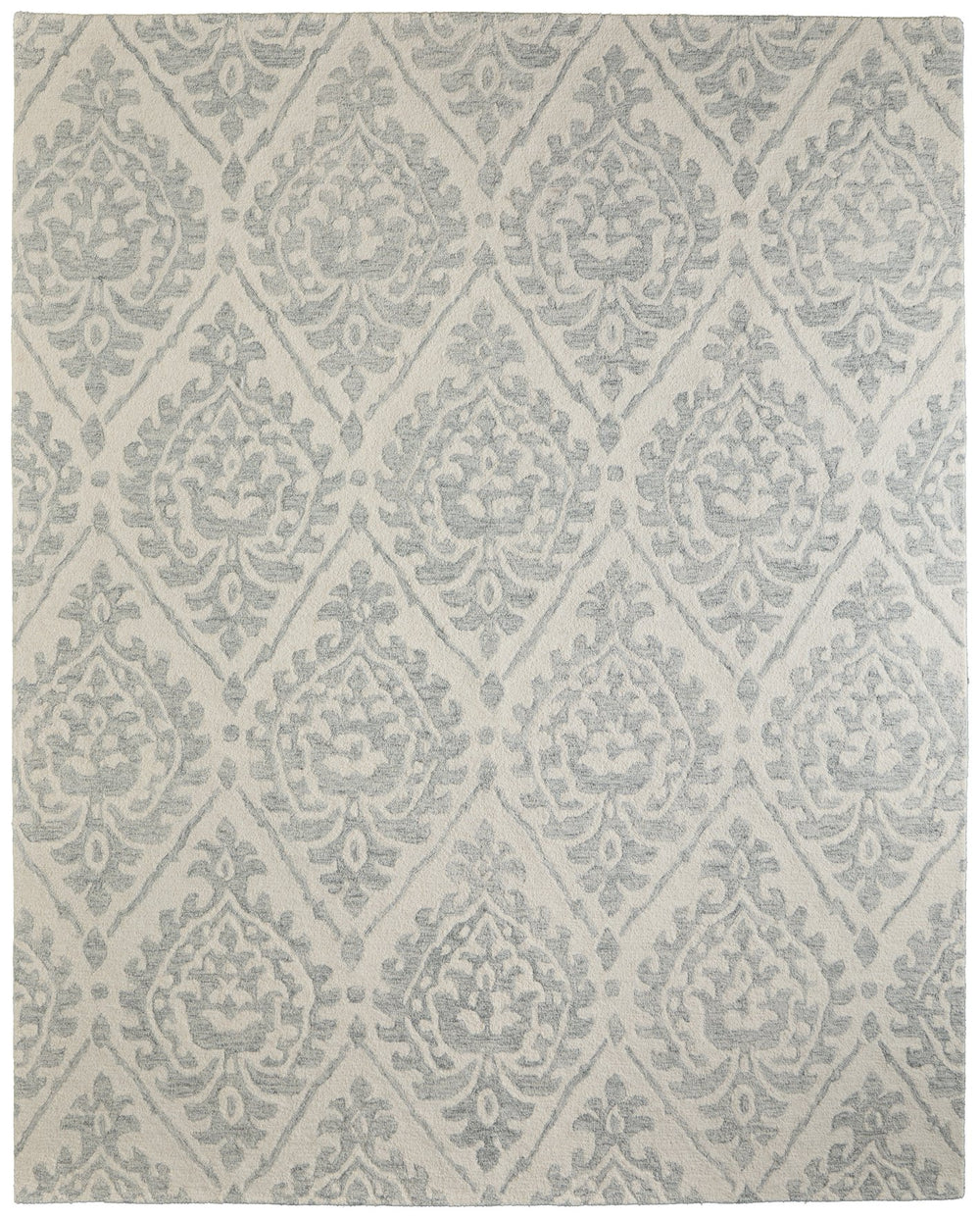 Feizy Rugs Belfort Hand-tufted Wool Rug - Timeless Floral & Botanical Designs For Elegant Home Décor Style Ivory,Gray Wool 8698a29fgry000f00