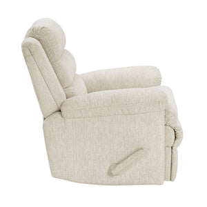 English Elm Glider Swivel Recliner with Smooth 360° Glide and Pull-Handle Recline, Microfiber Comfort, Sturdy Frame Beige 38.5 L x 34 W x 26.5 H B011P329292