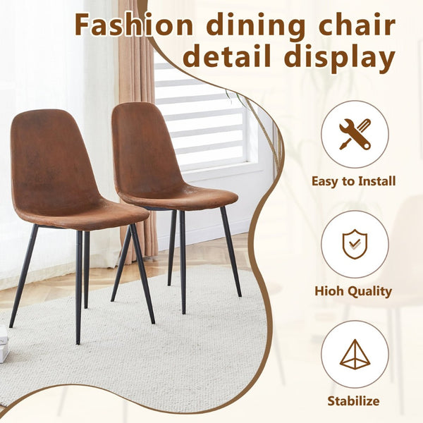 English Elm Table and Chair Set Round 47 Inch Geometric Mdf Top with Storage Shelf 4 Upholstered Seats W1151S04076