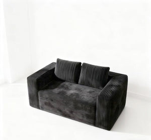 English Elm Cloud Loveseat Corduroy 2-Seater Sofa — Memory Foam Boneless Couch, No Assembly, Compact Comfort W3955P393992
