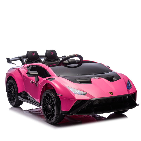 English Elm Lamborghini Huracan Sto 24v Kids Ride on Drift Car with Led Lights and Remote W1578P210770