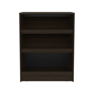 English Elm Gillham 3-Tier Shoe Rack in Black – Angled Shelves, Engineered Wood, Ventilated Display Storage (98) B092P315575