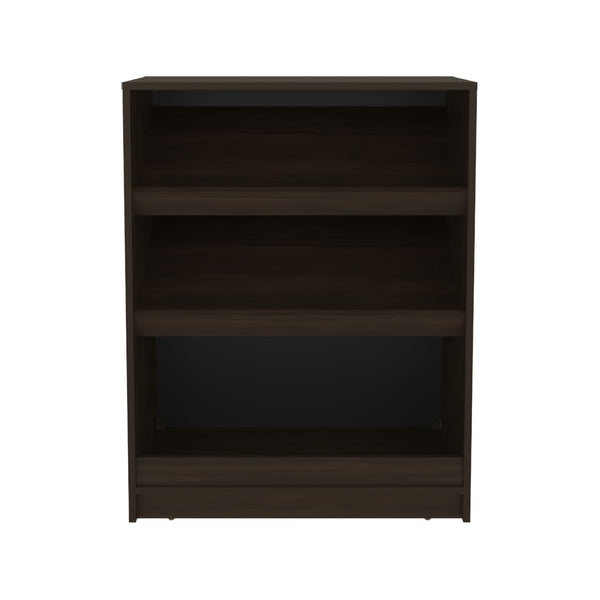 English Elm Gillham 3-Tier Shoe Rack in Black – Angled Shelves, Engineered Wood, Ventilated Display Storage (98) B092P315575