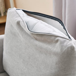 English Elm 360° Swivel Chair - Stylish Grey Upholstered Barrel Armchair For Living Room, Office, And Hotels N719P272681E