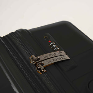 English Elm 6-piece Hard Shell Spinner Luggage Set Expandable Polypropylene with Combo Lock Black T3292P327435