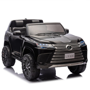 English Elm Licensed Lexus Lx600 24v Two Seater Kids Ride on Suv with Remote and Suspension Black W1578P339061