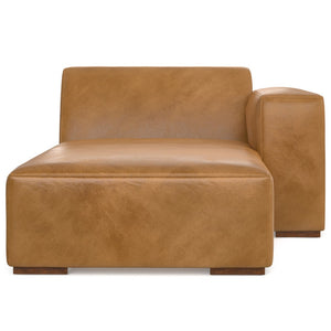 English Elm Rex Right Chaise Sofa Module - Luxurious Sienna Leather, Modular Design, Plush Comfort & Style B136P199249-GIGA