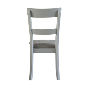 English Elm Set Farmhouse Dining Chairs with X-Back Support and High Back Comfort for Modern Homes, Durable Wood Finish Grey B016P324703