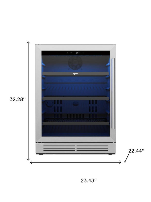 32 Inch Stainless Steel Single Zone Beverage Cooler for Kitchen Bar and Entertaining