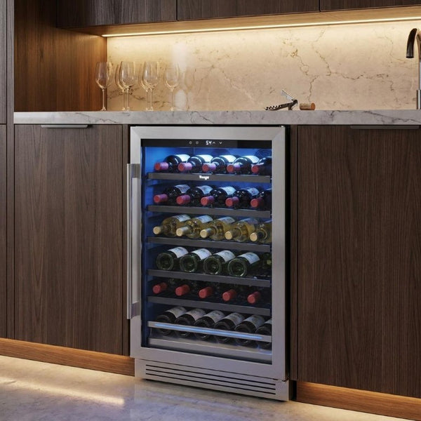 69 Inch Stainless Steel Single Zone Beverage Fridge Sleek Bar or Kitchen Cooler