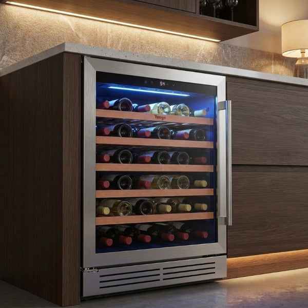 32 Inch Stainless Steel Freestanding Single Zone Wine Cooler for Modern Kitchens