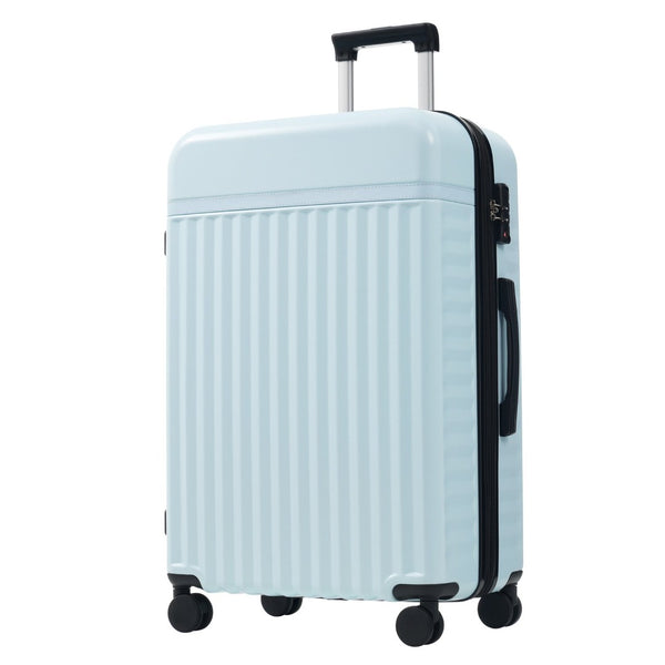 English Elm Luggage Set 5 Piece Abs Hardside Expandable Spinner Wheels Tsa Lock Travel Bags Light Blue N732P326115N