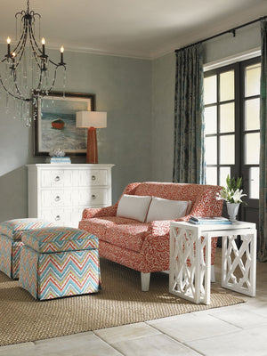 Lexington Tommy Bahama Home Stovell Nesting Tables: Elegant Island-inspired Design With Quatrefoil Pattern And Raffia Accents Somers Isle  543-957