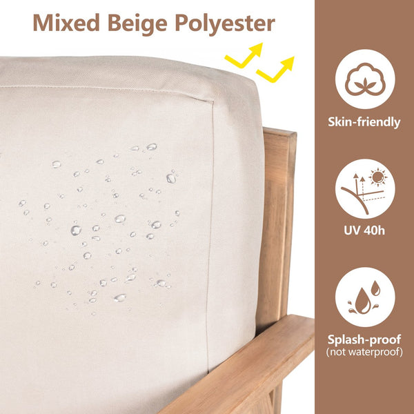 English Elm Christopher Knight Home® - Outdoor 4-Piece Acacia Wood Sectional Sofa Set With Durable Rope Accents And Water-Repellent Cushions N757S438679B