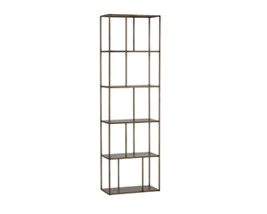 Sunpan Eiffel Bookcase - Stylish Iron Storage Solution for Living Spaces, Office, and Modern Decor Small - 23.75W x 12D x 76.75H