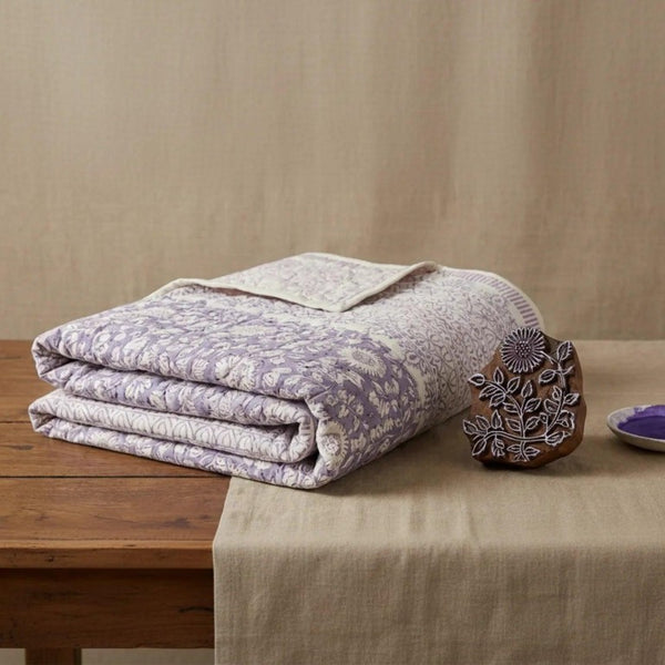 108 Inch Floral Cotton Comforter Oversized Botanical Luxurious Bedroom Bedding Statement
