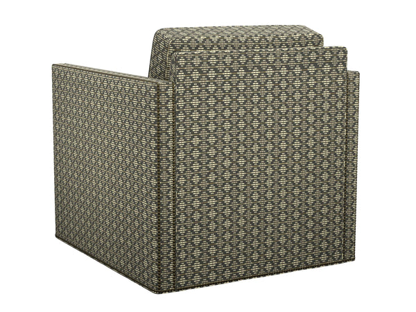 Hinsdale Swivel Accent Chair with Nailhead Trim and Plush Down Cushion for Living Rooms