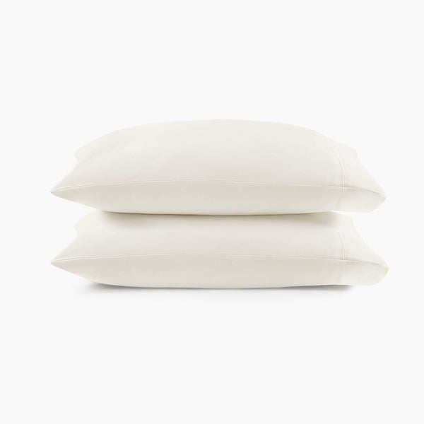 JLA Home Croscill - 500TC Cotton Pillowcases Crafted from 100% Egyptian Cotton Sateen for Luxurious Softness & Durability White CCS20-004