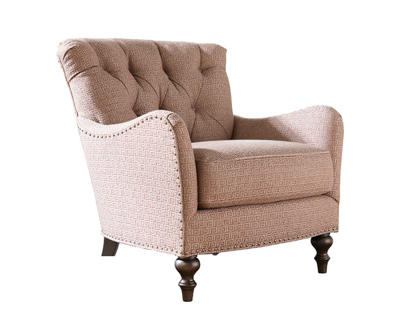 Lexington Westcott Chair - Casual Transitional Styling With Oyster Finish, Tufted Back, And Luxurious Comfort   7609-11-42