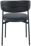 Lupita Black Vegan Leather Dining Chair 760Black-C Meridian Furniture