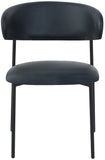 Lupita Black Vegan Leather Dining Chair 760Black-C Meridian Furniture