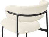 Lupita Cream Vegan Leather Dining Chair 760Cream-C Meridian Furniture